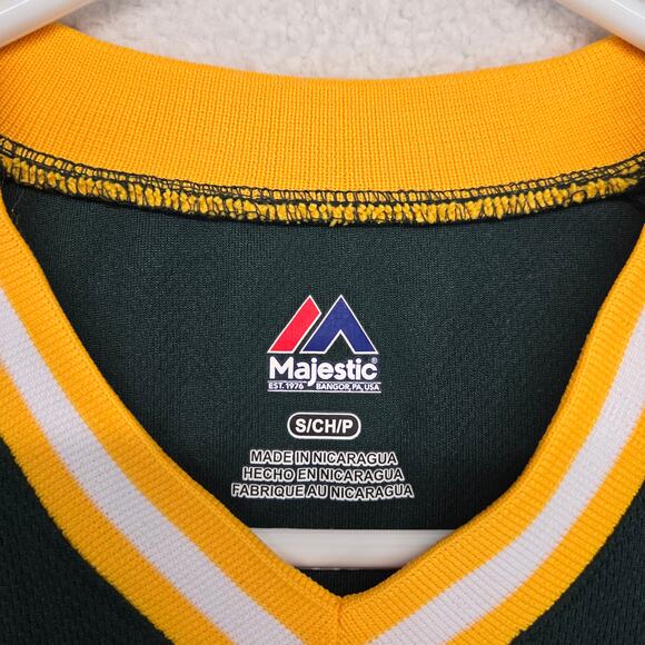 Chicago White Sox Jersey Mens Small Majestic Green V Neck Heat Transfer Logo - Picture 4 of 10